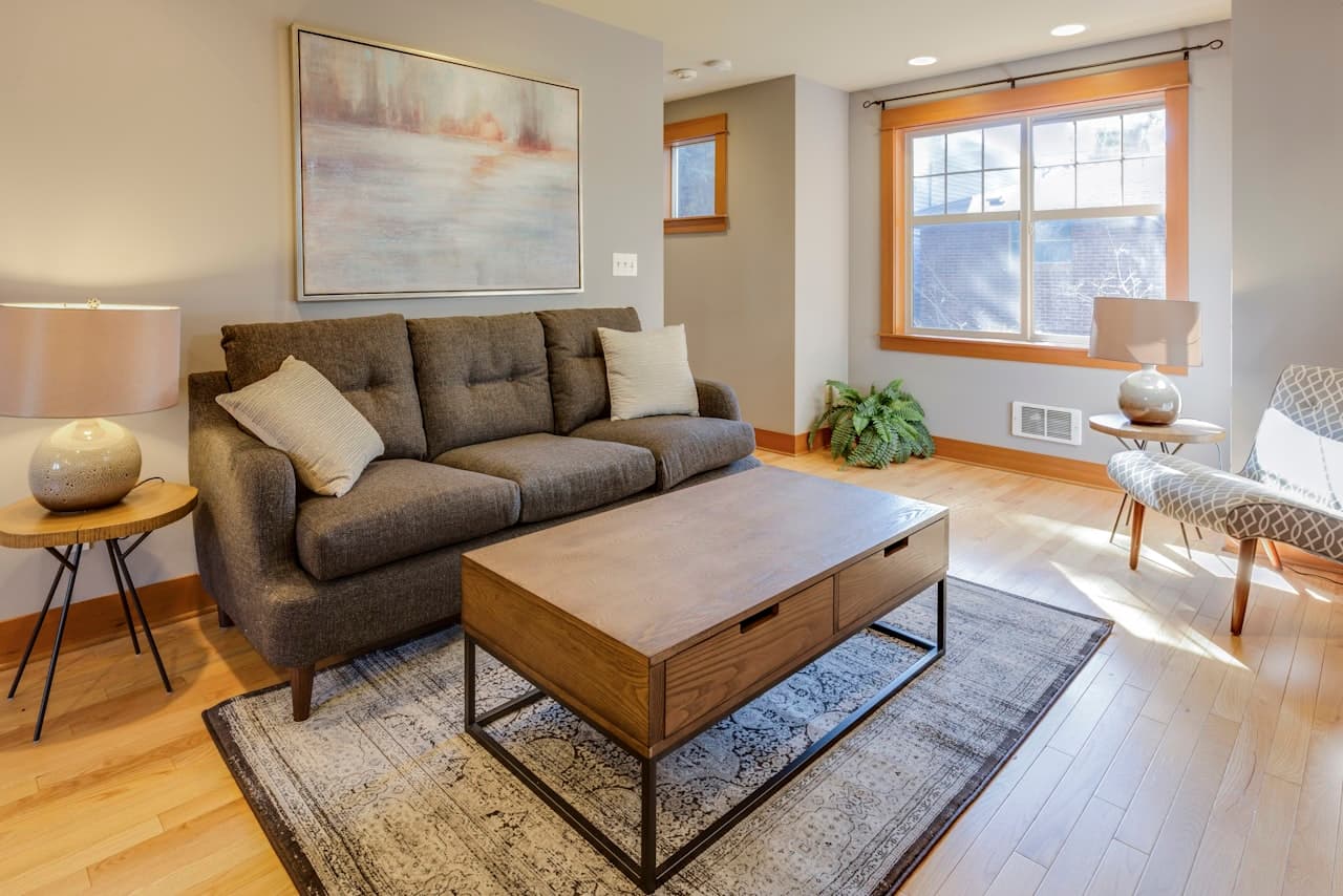 Bright, freshly cleaned windows in a Long Island home